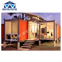 Hot sale flat pack steel finished container house for sale