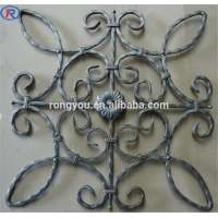 wrought iron fittings stamping leaves and flowers ornamentals on fence and gate