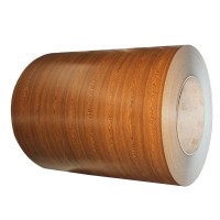 Pre printed chalk galvanised steel wood color print steel coil prepainted grain PPGI raw material for building